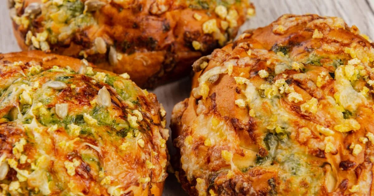 Τα Flagels με Σπανάκι και Τυρί Cottage χωρίς Γλουτένη