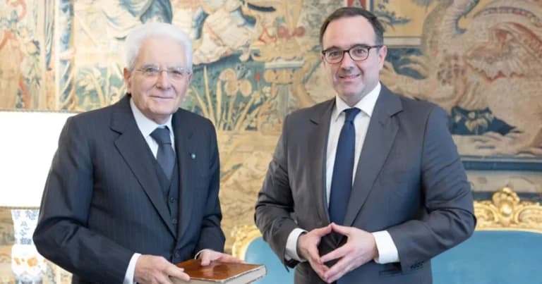 Ο Κυριακού συναντήθηκε με τον Πρόεδρο της Ιταλίας