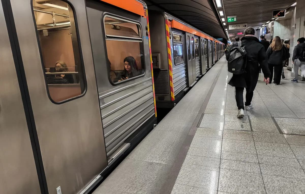 Μετρό Αθήνας: Πέντε σταθμοί κλείνουν νωρίτερα έως 30 Απριλίου