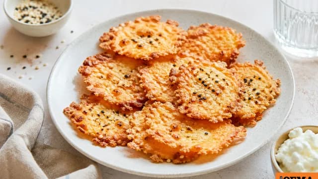 Τα τυρένια chips cottage cheese με ένα υλικό