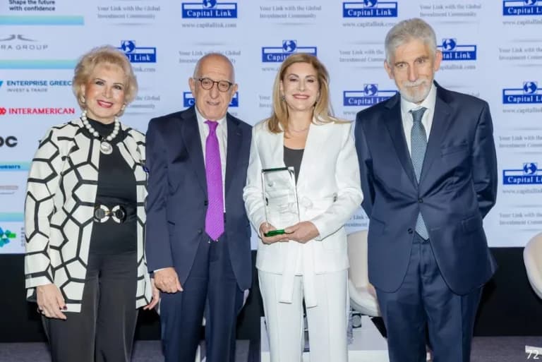Η Αλεξάνδρα Πάλλη-Γιαννακοπούλου τιμήθηκε με Capital Link Award
