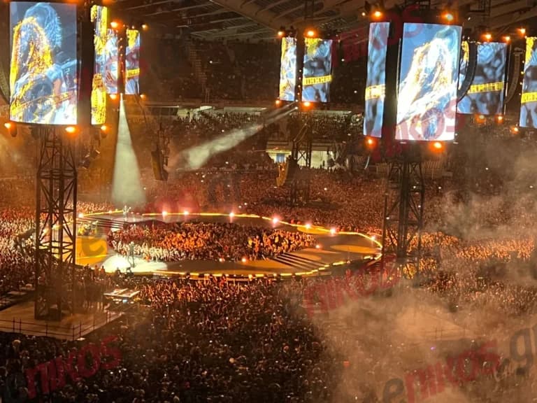 Οι Metallica ανέβηκαν στο ΟΑΚΑ με 85.000 θεατές και παίξιμο Ζορμπά