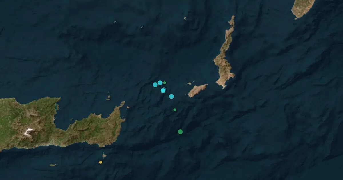 Σεισμός στην Κάσο: Τρεις δονήσεις μέσα σε μια μέρα
