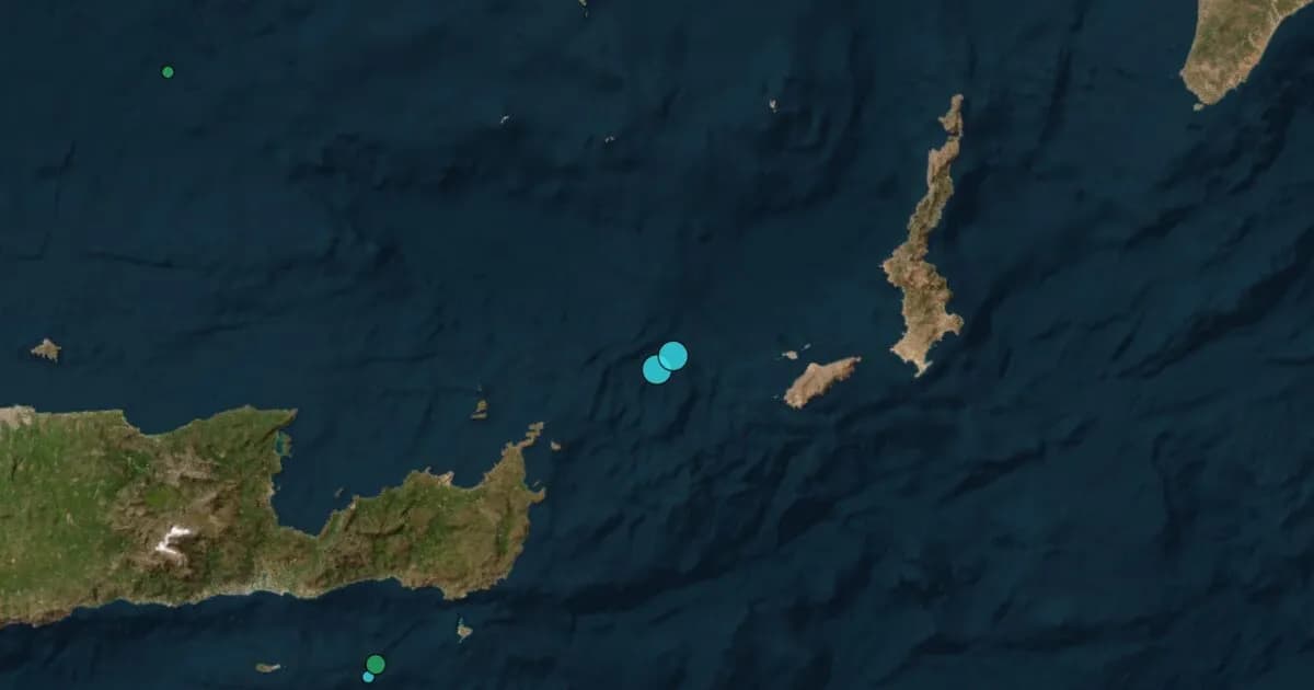Διπλός σεισμός στην Κάσο το Σάββατο 23 Μαΐου