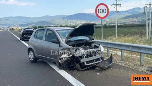 Τροχαίο στον Ε65 Φθιώτιδας: Γυναίκα έχασε τον έλεγχο
