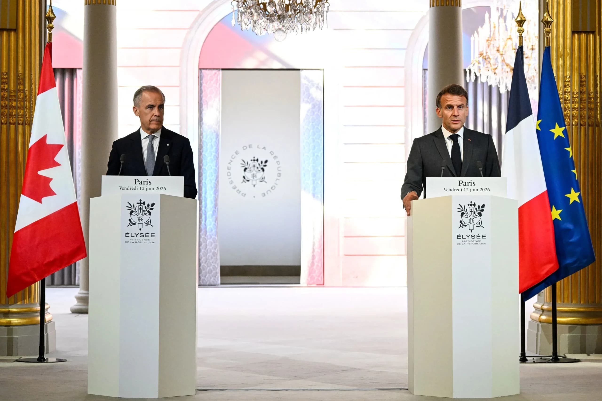 Μακρόν και Κάρνεϊ δεσμεύονται για ενίσχυση Ευρώπης-Καναδά