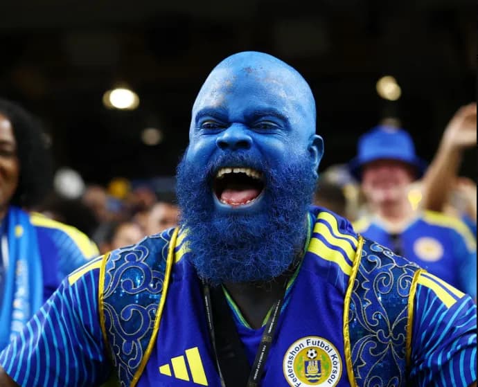 Ο «Captain Blue Face» του Κουρασάο έγινε viral στο Μουντιάλ