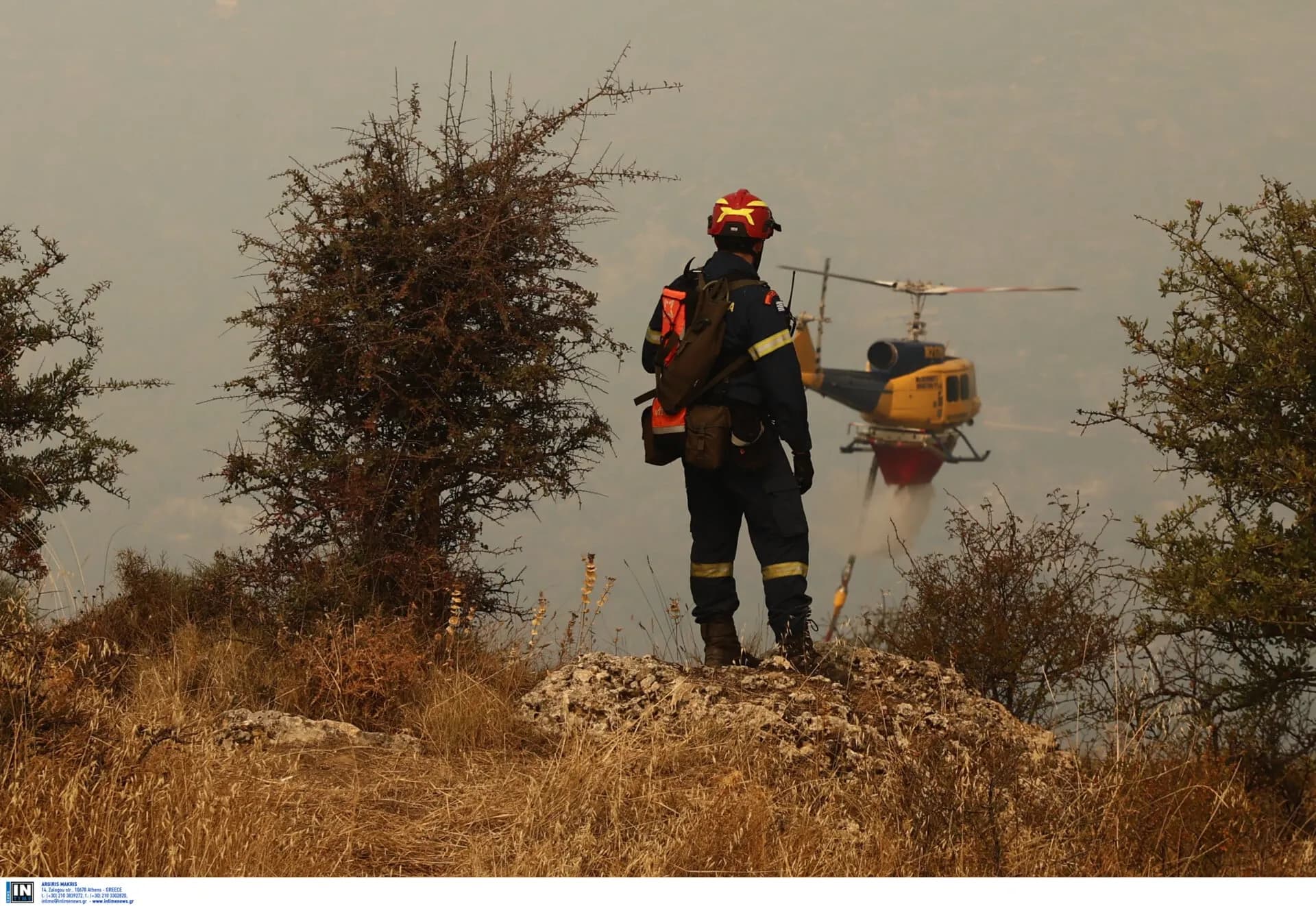 Απαγόρευση κυκλοφορίας στην Κασσάνδρα και Σιθωνία λόγω φωτιάς