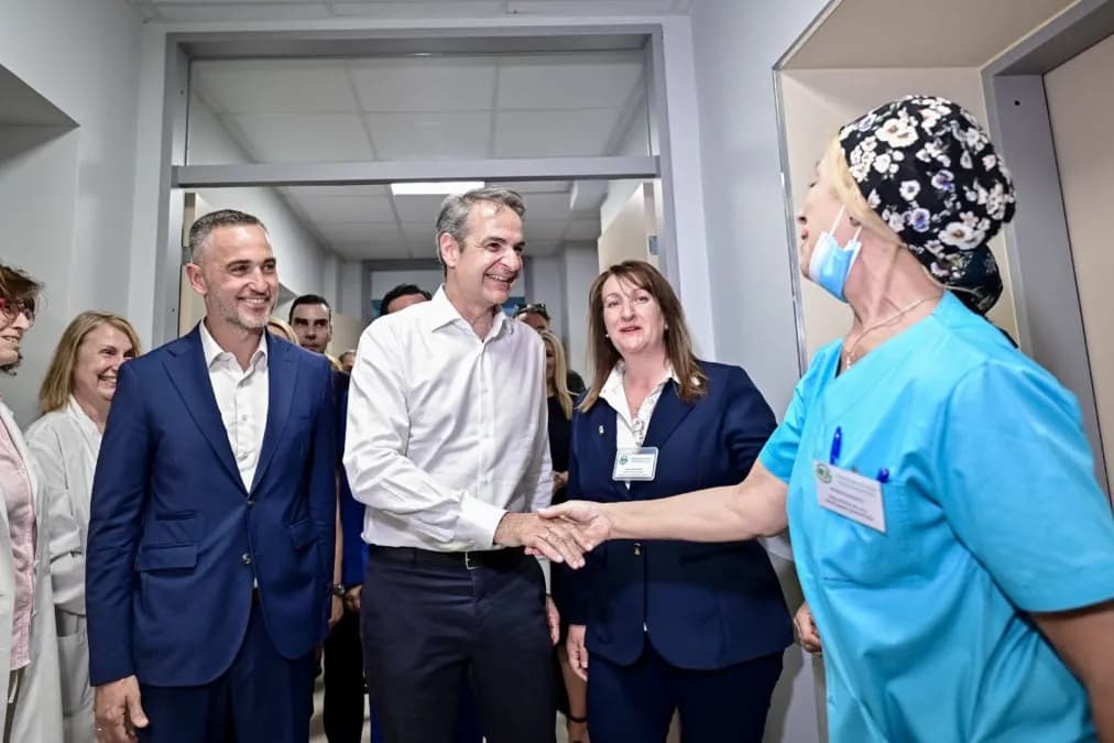 Ο Μητσοτάκης στα εγκαίνια του Νοσοκομείου Παίδων Πεντέλης
