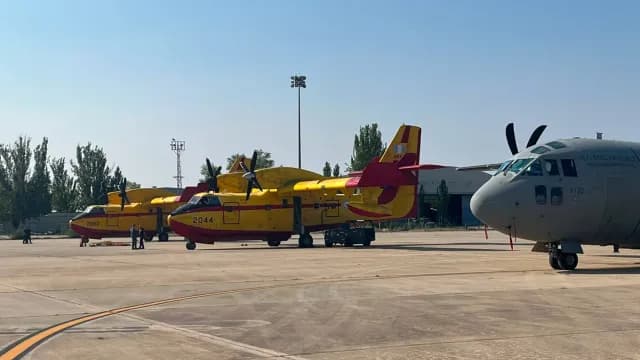 Τα ελληνικά Canadair παραμένουν ακόμη μία ημέρα στην Ισπανία