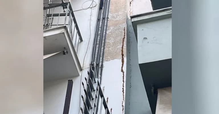 Ρωγμές στην Κυψέλη: Τρόμος σε 200 σπίτια από τον μετροπόντικα