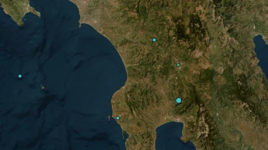 Σεισμός 3,9 Ρίχτερ στα Αρφαρά Μεσσηνίας την Κυριακή