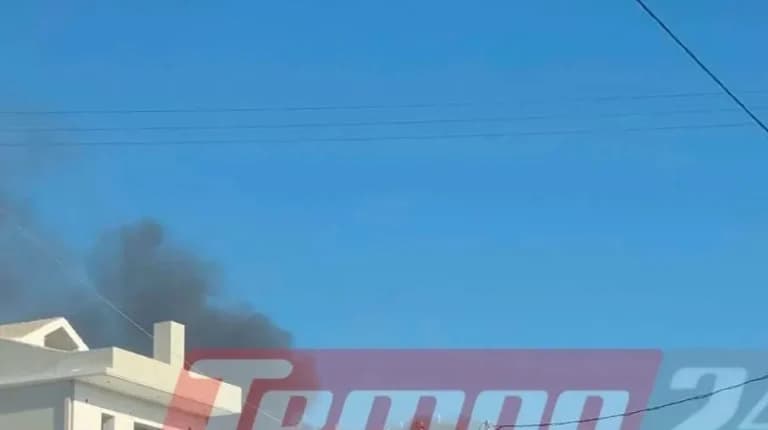 Φωτιά στο Πλατάνι Πατρών: Επιχείρηση κατάσβεσης