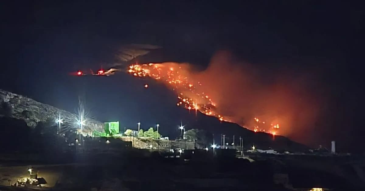 Η πυρκαγιά στην Κάλυμνο τέθηκε υπό μερικό έλεγχο