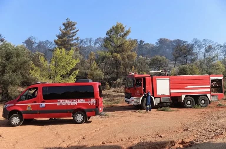 Πολύ Υψηλός ο Κίνδυνος Πυρκαγιάς Σήμερα σε Επτά Περιοχές