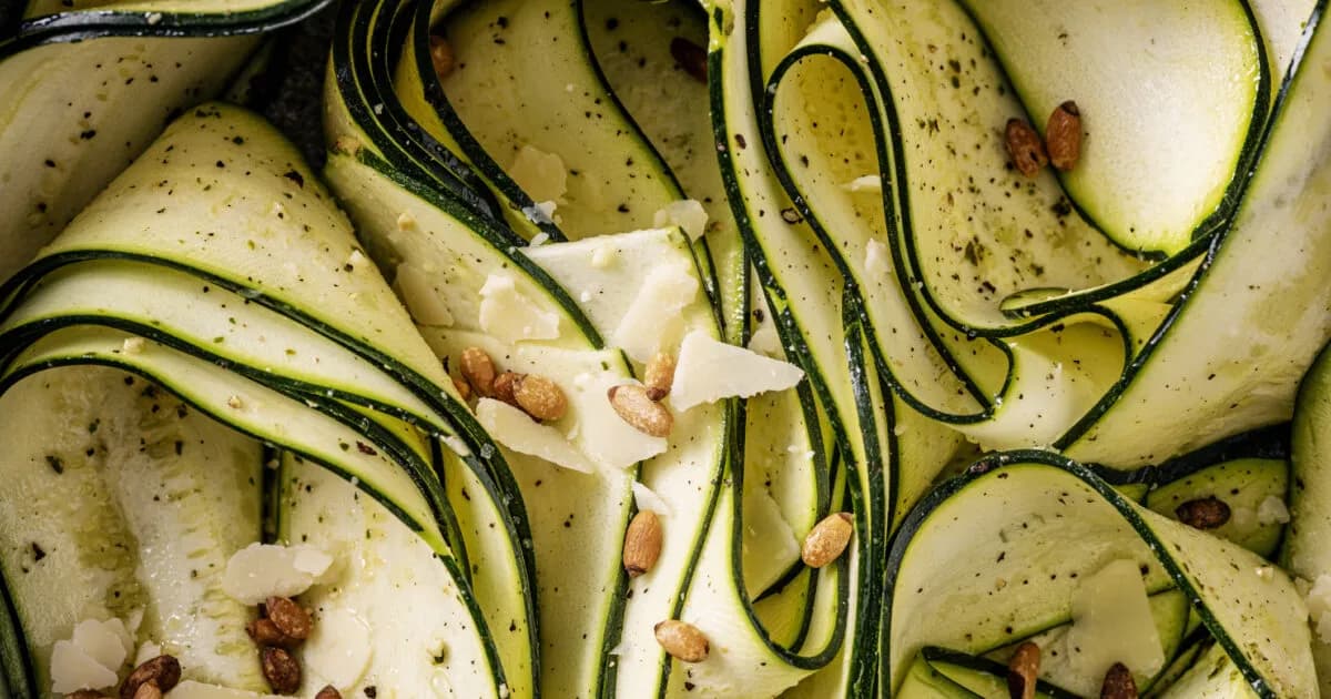 Το carpaccio κολοκυθιού, ιδανικό καλοκαιρινό πιάτο
