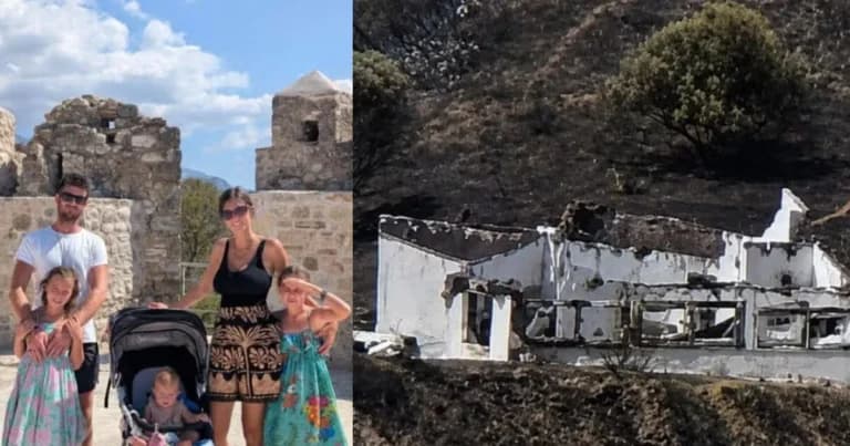 Οι φωτιές στην Αιγιάλεια κατέστρεψαν σπίτι Βρετανών