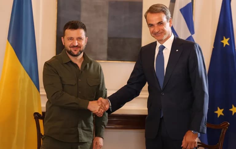 Ο Ζελένσκι ευχαριστεί την Ελλάδα για τη στήριξη στην Ουκρανία