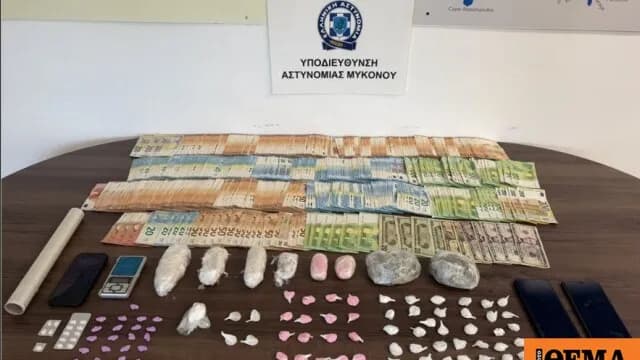 Οι δύο συλλήψεις για διακίνηση ναρκωτικών στη Μύκονο