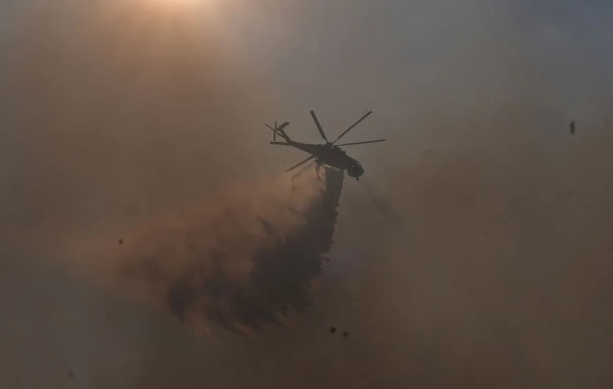 Φωτιά στον Άγιο Λαυρέντιο Μαγνησίας: Οριοθετήθηκε η πυρκαγιά