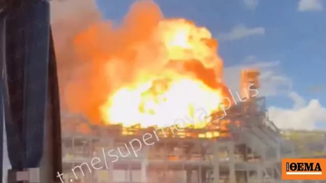 Τρεις νεκροί από πυρκαγιά σε πετροχημικό εργοτάξιο στη Ρωσία