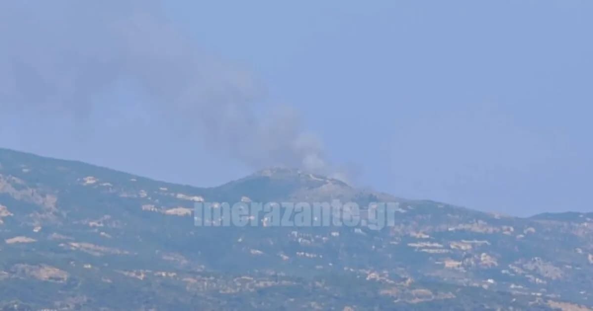 Φωτιά στη Ζάκυνθο: Εκκένωση στις Ελιές προς Βολίμες