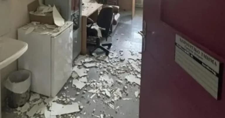 Νέα κατάρρευση οροφής στο Βενιζέλειο Νοσοκομείο Ηρακλείου