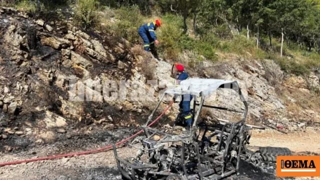 Η φωτιά στον Μαραθιά Ζακύνθου οριοθετήθηκε μετά από ώρες