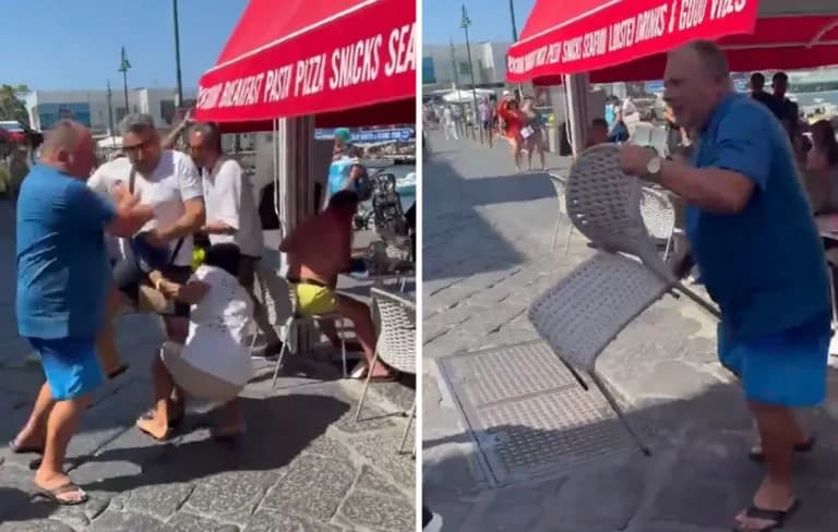 Άγρια συμπλοκή τουριστών στη Μαρίνα Γκράντε του Κάπρι
