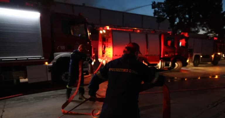 Μεγάλη φωτιά στη Σητεία Κρήτης: Επιχείρηση με 40 πυροσβέστες