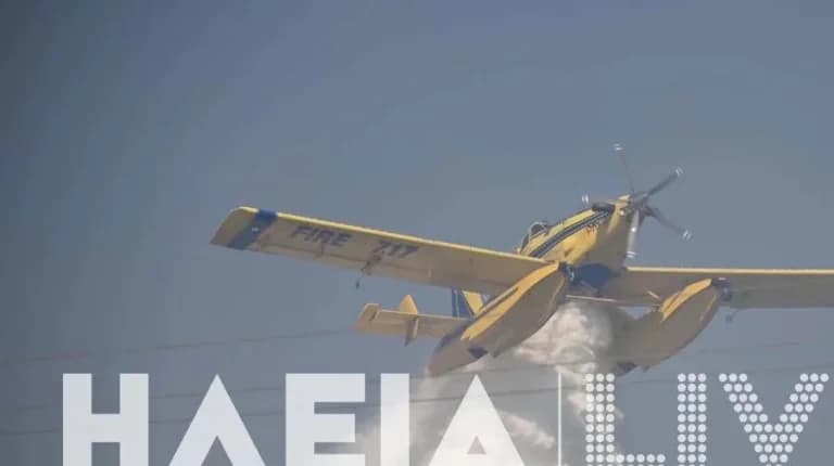 Η Ηλεία μάχεται δύο πυρκαγιές σε Κοττέικα και Γαστούνη