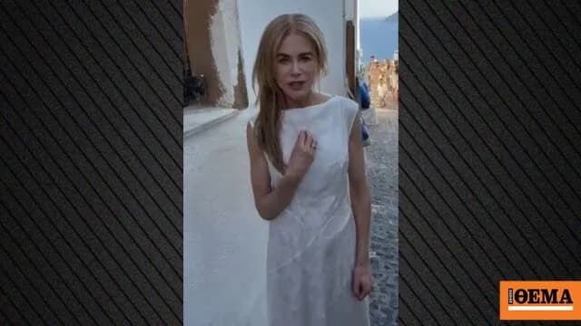 Η Νικόλ Κίντμαν έστειλε μήνυμα στο σχολείο της από τη Σαντορίνη