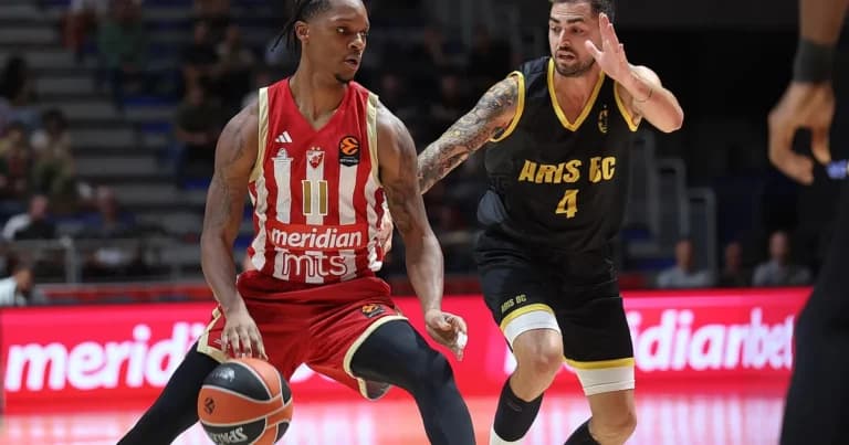 Ο Άρης ηττήθηκε 91-87 από τον Ερυθρό Αστέρα στο Βελιγράδι