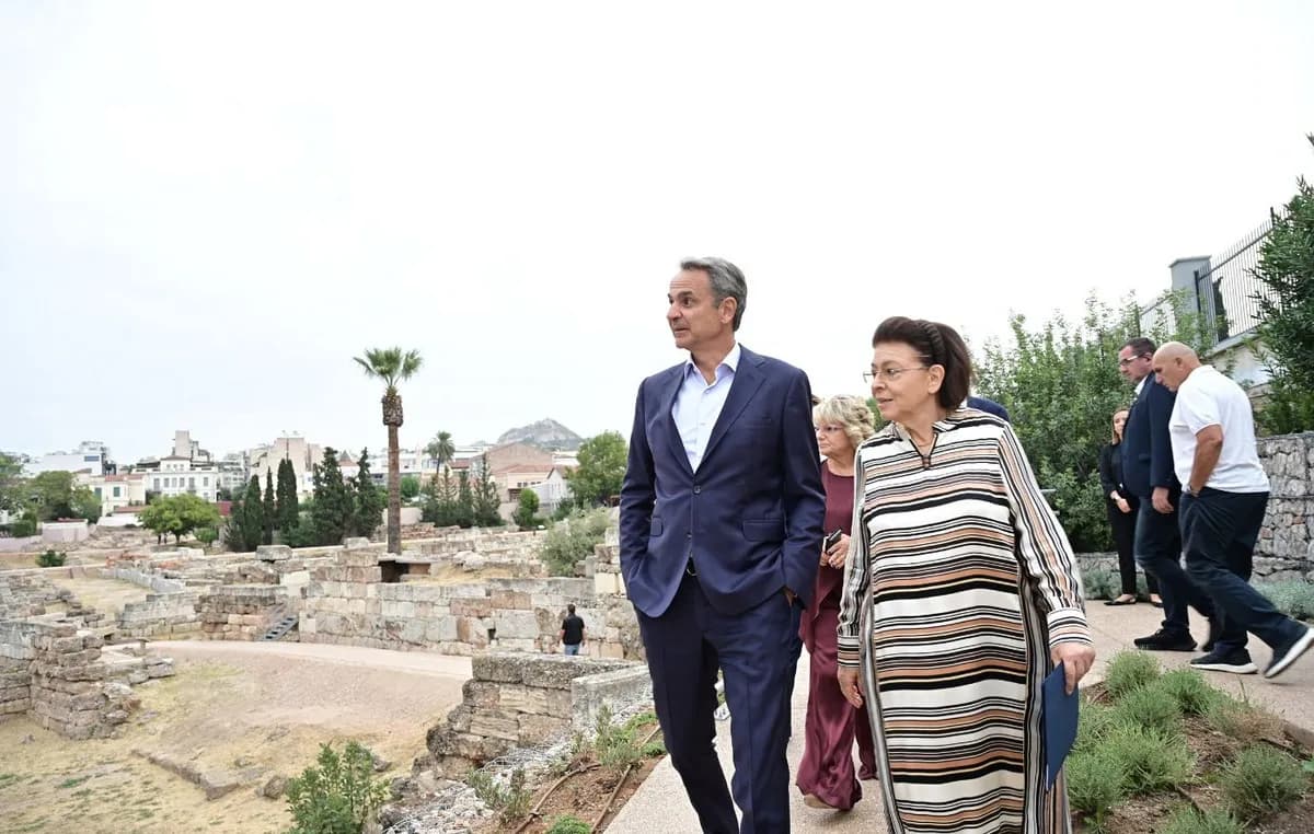Ο Μητσοτάκης εγκαινίασε τα έργα αναβάθμισης στον Κεραμεικό
