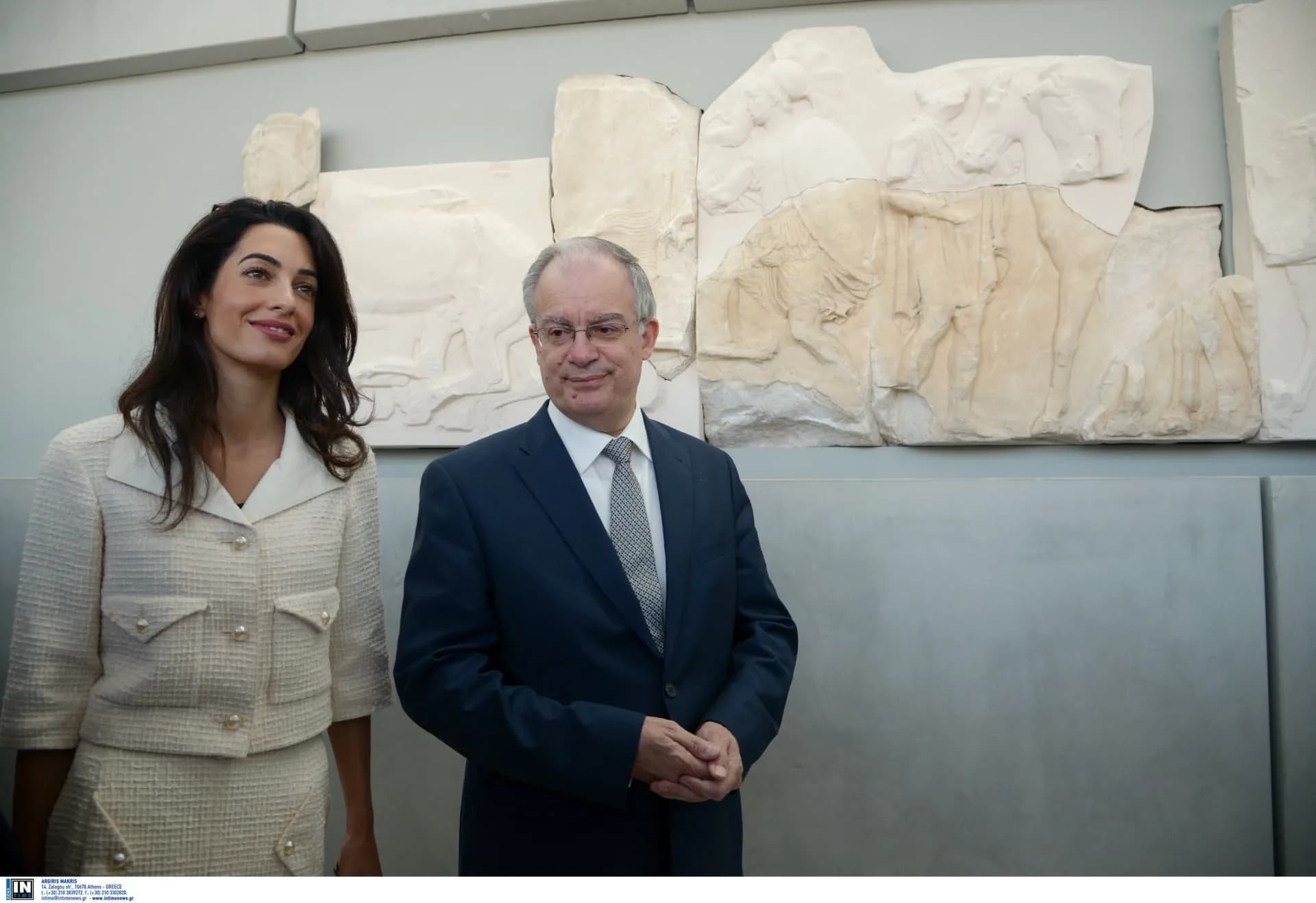 Η Αμάλ Κλούνεϊ στην Αθήνα: Συνάντηση με τον Τασούλα