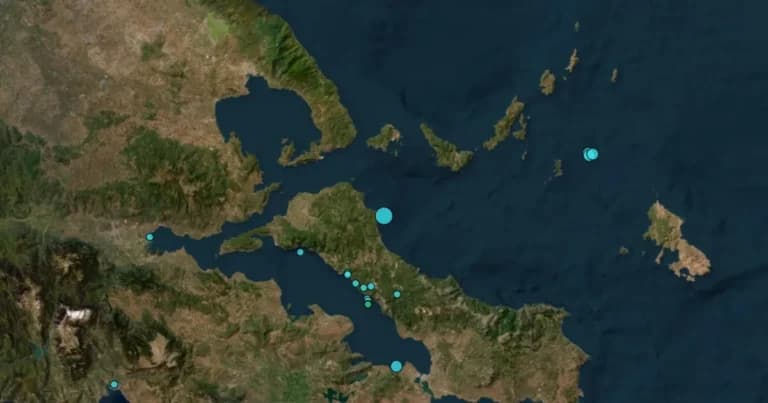 Σεισμός 4,3 Ρίχτερ στην Εύβοια, αισθητός στην Αττική