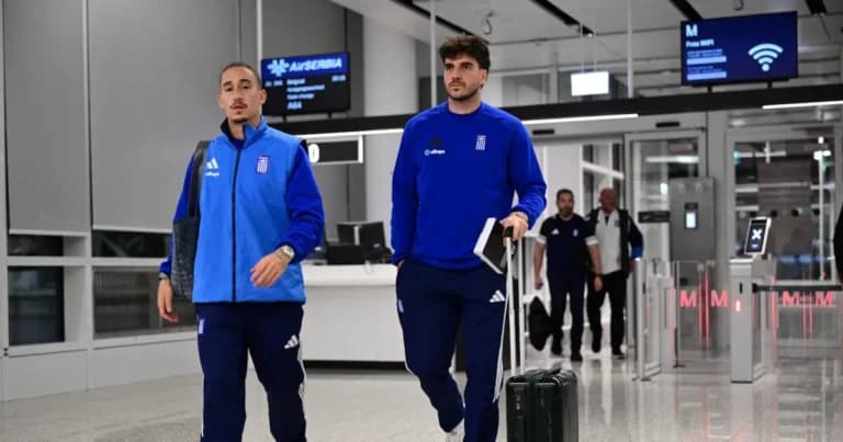 Η Εθνική Ελλάδας έφτασε στο Μόναχο ενόψει της Γερμανίας
