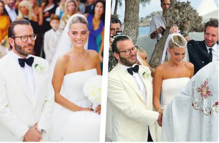 Ο Φίλιππος Βαρβέρης παντρεύτηκε την Εβίτα Μιχαλοπούλου στη Μύκονο