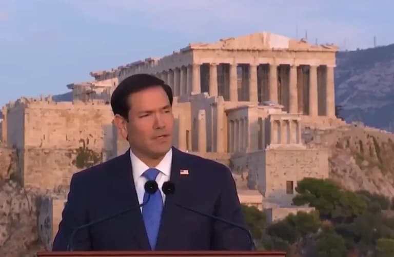 Συμβολικό δώρο του Τασούλα στον Ρούμπιο στην Αθήνα