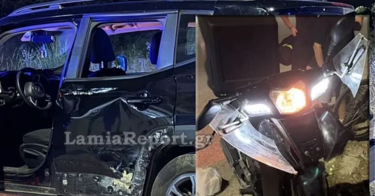 Σοβαρό τροχαίο στη Λαμία με τραυματία ντελιβερά
