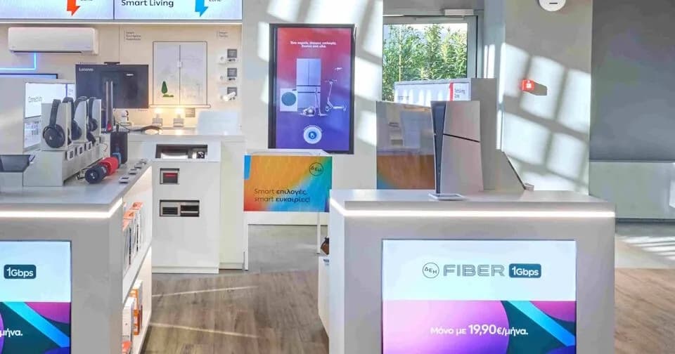 Η ΔΕΗ εισάγει TechLiving Zone σε 47 καταστήματα