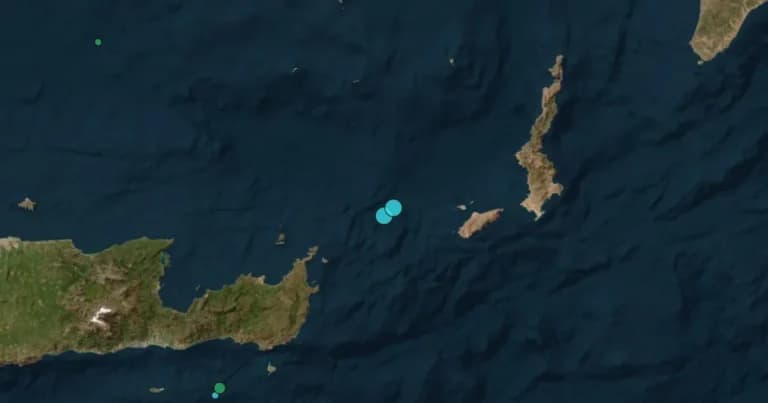 Διπλός σεισμός στην Κάσο το Σάββατο 23 Μαΐου