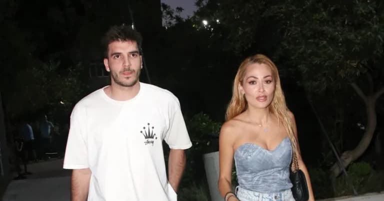 Η Ελένη Βουλγαράκη και ο Φώτης Ιωαννίδης στο Grand Prix