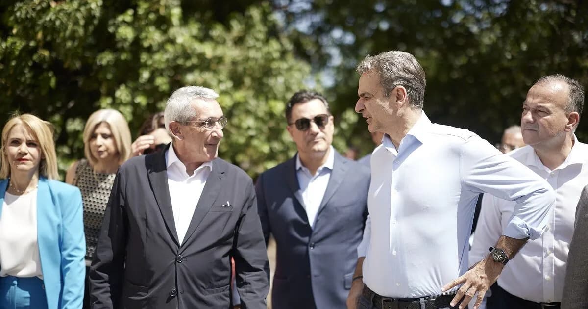 Ο Μητσοτάκης άνοιξε τον αρχαιολογικό χώρο Περβόλας στη Ρόδο