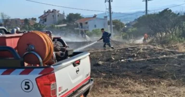 Φωτιά στη Νέα Πεντέλη: Κάτοικοι περιόρισαν τις φλόγες