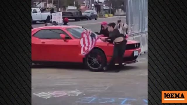 Διαδηλώτρια παρασύρθηκε έξω από κέντρο ICE στο Νιούαρκ
