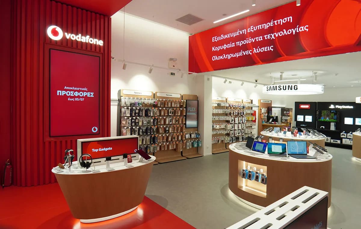 Η Vodafone Ελλάδας ανακαινίζει 244 καταστήματα με €15 εκατ.
