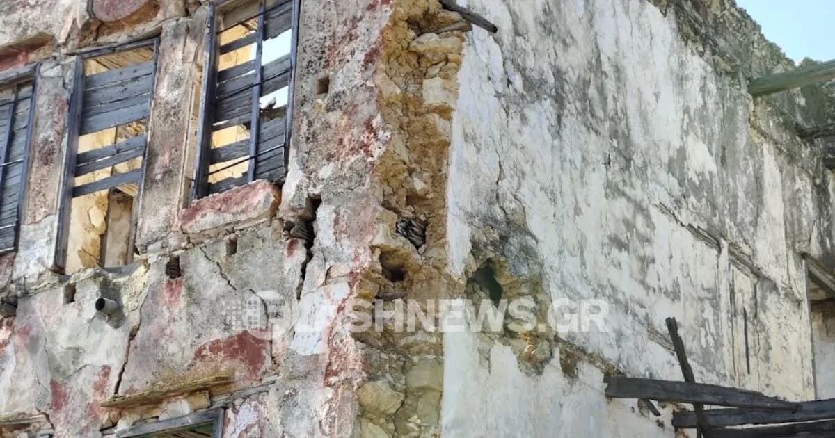 Το «Κόκκινο Σπίτι» του Ζορμπά στα Χανιά υπό κατάρρευση