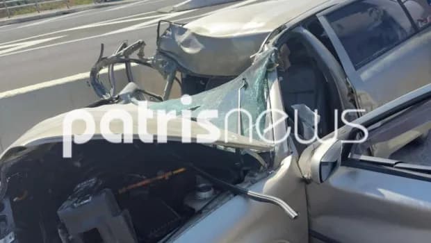 Σοβαρό τροχαίο στην Κυλλήνη: Εγκλωβίστηκε οδηγός ΙΧ