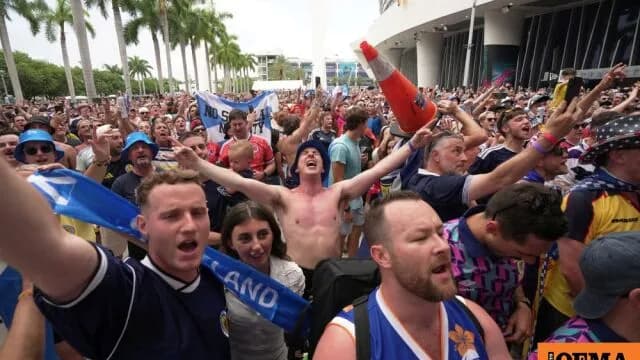 Η Tartan Army κατακλύζει το Μαϊάμι ενόψει Βραζιλίας